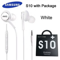 삼성 AKG 이어폰 EO-IG955 3.5mm 마이크 유선 헤드셋 Xiaomi 화웨이 갤럭시 s10 S9 S8 S7 S6, [08] S10 White Package