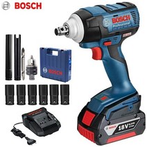 인팩 드릴 전동 렌치 보쉬 18V 무선 임팩트 리튬 배터리 충전식 전기 GDS 300, GDS 18V-EC 300 ABR