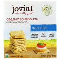 조비알 아인콘 사워도우 크래커 씨솔트 128g Jovial Organic Sourdough Einkorn Crackers Sea Salt