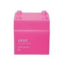 uevo 디자인 큐브 소프트 글로스 2.8온스 (80g) 헤어 왁스 2.8온스 (80g) x1