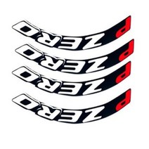 아우디부품 용품 PIRELLI PZERO 3D 자동차 휠 스티커 튜닝 범용 고무 결합 레터링 도요타 혼다 BMW 벤츠 아우디, Red P for 4 Trie