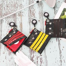 [기타] COLORHOLIC X시리즈 스터드 릴클리너 골프타올, 색상:블랙레드