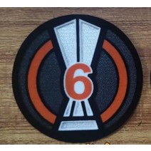 아플리케 패치 와펜 유럽 ​​챔피언 패치 축구 패치 열전달 배지, 블랙 니켈