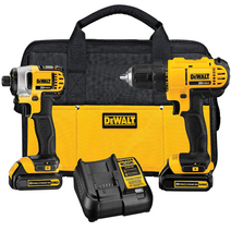 미국 디월트 20V 무선 전동 충전 드릴+임팩 콤보 세트 DEWALT﻿ ﻿DCK240C2, 기본 세트