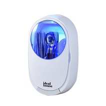 대용량 UVC LED 수저 살균기 소독기 건조기 멸균 수저통, 수저살균기 (핑크)