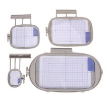 형제 Innovis 1500 1500D 2500D 4000D 6000D(SA437 SA438 SA439 SA441) 에 대 한 4Pcs 재봉틀 자 수 후프, 하나, 그림 색상