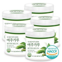 푸른들판 국내산 여주 분말 가루 100% 국산 여주 열매 차 HACCP 인증, 120g, 5통
