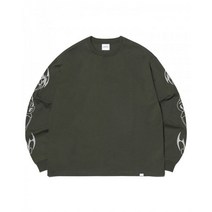 NOMANUAL B.T.G LONG SLEEVE TEE - DARK KHAKI