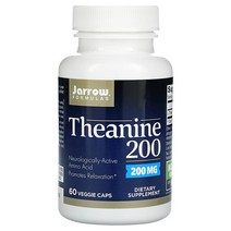 자로우 포뮬러 Theanine 200 60캡슐 200mg 아미노산 함유, 자로우 포뮬라 200 mg, 60개