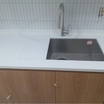 국산인조대리석 싱크대 조리대 확장 주문제작 핸드메이드, 그레이, 40cm