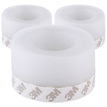 jandaery 5m 45mm 3개 투명 바람막이 테이프 찬바람 더운바람 우풍 실리콘 문풍지 현관문 유리문 방문 문틈막이, 1팩