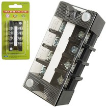 이엠 터미널 블록(20A-4P) 배선 고정식 단자대 쇼트바, 1, 1개