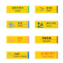 포맥스 분리수거 표지판 일반쓰레기 캔류 병류 재활용 문구, 제품선택, 음식물쓰레기