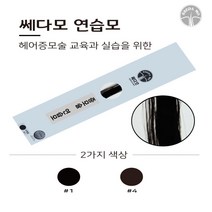 쎄다모 연습모 헤어증모가발/증모술재료, 1번)블랙, 1개