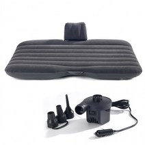 차량용 가성비 에어매트 에어펌프 에어버드 차박 필수 매트, 그레이