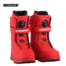 스노우보드 부츠 보드 화 신발 남녀 공용 자동 방수, 레드
