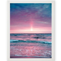 액자 세트 DIY 보석 큐빅 비즈 십자수 30x40 cm, 32.핑크빛노을(화이트), 1개