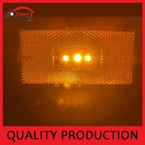 스카니아 라이트 테일램프 후미등 전조등 사이드 2pcs 24v 3led 측면 마커 램프 scania r420 r620 r500 p400 p450 r730 g400 g460 측면, 노란색, 협력사