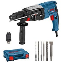 Bosch Professional GBH 2-28 F 로터리 해머(880와트 최대 콘크리트 드릴링 직경: 28mm 6피스 드릴 비트 세트 SDS-plus L 케이스 포함) - Amazon 독점 세트-32443, SDS-plus 교체형 척, 키리스 척, 여행 가방에, 기본