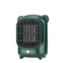캠핑히터 화장실 가정용 미니 히터 휴대용 조용한 전기 히터 PTC 빠른 미니 데스크탑 난방 스토브 가정용, 02 Green_02 EU