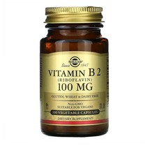솔가 비타민 B2 (리보플라빈) 100mg 100정 Vitamin B2, 1개, 기본