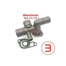 알루미늄 합금 냉각 냉각수 호스 커넥터 슈퍼차저 파이프 골프 MK4 Bettle A3 S3 TT Seat Leon 1.6 1.8T, 14.82