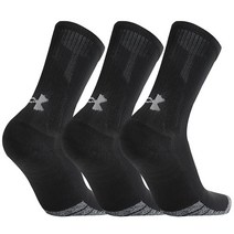 언더아머 언더아머양말 KQJ 1346751-003 성인용 HeatGear 크루 삭스 3팩, LG