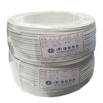 대진전선 시그널 케이블 전화선 RJ-11 미색 4C 300M