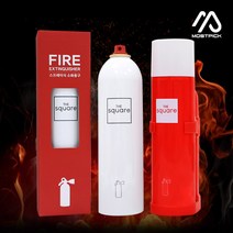 (모스트픽) 더뉴레이 페이스리프트 미니 소화기 차량용 스프레이형 K급 소화기 강화액 자동차 캠핑용, (모픽) 소화기+끈거치대블랙