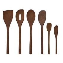 토볼로 식사 준비 요리 베이킹 등을 위한 레드 너도밤나무 식기 6개 세트, Red Beechwood