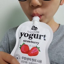 더진한 플레인요거트 농후발효유 딸기 블루베리 숲골 임실치즈마을 짜먹는 요거트 10팩, 1. 플레인 120ml (10팩)