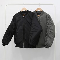 8온스 오버핏 무지셔링 패딩 항공점퍼