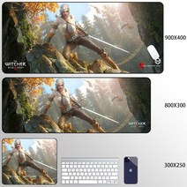 위쳐3 와일드 헌트 게이밍 마우스 장패드, S + 900X400mm