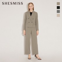 쉬즈미스 더블 버튼 크롭 재킷