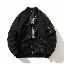 WSG 남성 봄가을 일상복 루즈핏 야구점퍼 긴팔 아우터 자켓 M~2XL