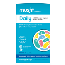 크리스찬한센 유산균 머스핏 프로바이오틱스 데일리 55억 120캡슐, 1개, 기본