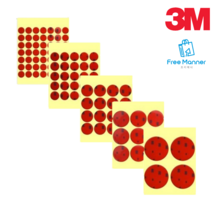 [FreeManner] 3M 하이패스 초강력 원형 테이프 그립톡 고정 동전테이프 장식테이프 점착테이프 흰색 회색 투명 모음 15mm 20mm 25mm 35mm 50mm, 5068W 폼 화이트