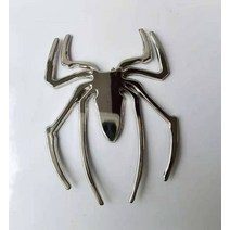 포드 브롱코 액세서리 범용 스티커 금속 3d 스테레오 스파이더 로고 자동 스크래치 크롬, 은