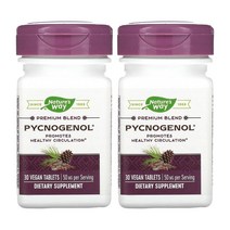 네이처스웨이 피크노제놀 Pycnogenol 50mg 30캡슐 비타민E 로즈마리 2개