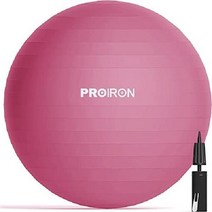PROIRON 밸런스볼 짐볼(핸드펌프포함) 300 kg 파열방지 미끄럼방지, 레드