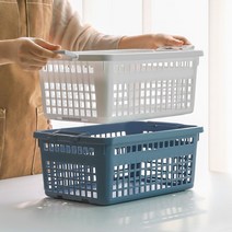 적층 쌓아서 보관하는 다용도 바구니 바스켓 높은형, G형 화이트