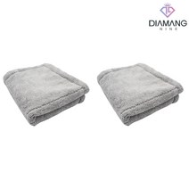 디아망나인 듀얼 엣지리스 버핑타월 40x40cm 초극세사 세차타월 2개, 1개