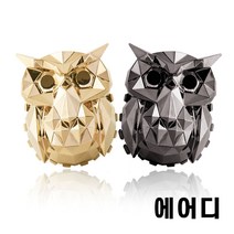 에어디 부엉이 차량용 방향제 리필 2개입, [부엉이 2세트], [크롬블랙], [피오니향], 2개