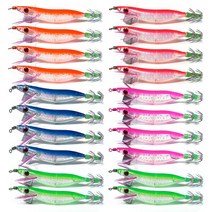 [QISHENG] 야광 징어 한치 루어 에기 20개입 세트, SLMX-7#, 90mm-8.5g