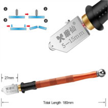 유리절단 컷팅기 유리칼 타일커터기 유리커터기 커팅기 유리자르는칼MX 다이아몬드 유리 커터 유리 세라믹 스 크라이 빙 나이프 커팅 샤프 비 축소 다이아몬드 롤러 유리 커터