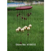 윈드차임 놀라운 나무 및 금속 정원 품 액체 울림 7 종 마당 야외 생활 푸우린 바람 65cm 선물 MT560, 한개옵션0