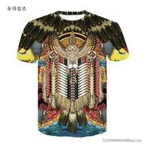 3d 디지털 프린팅 남성 반팔 T-shirt 7B847