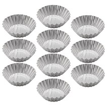 DIY 제빵 베이킹 도구 10PCS 계란 타트 알루미늄 컵케익 쿠키 케이크 꽃 금형 주석