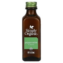 이지몰 Simply Organic (심플리 오가닉) 레몬 향미료 59ml(2fl oz) No.20187, 페퍼민트