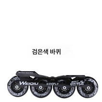 스케이트 액세서리 휠 타이어 휠 인라인 슈즈 휠 언플래시 고무 휠 휠 85A, 블랙 휠 베어링